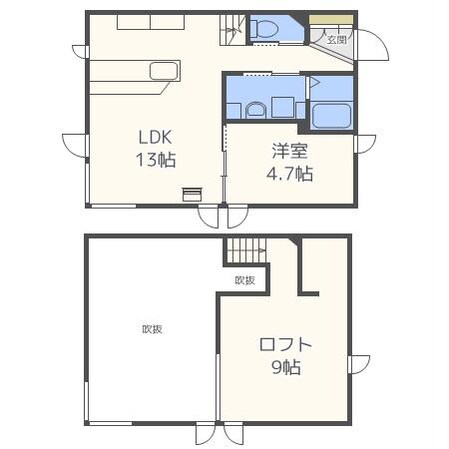 アパルトマン式部の物件間取画像